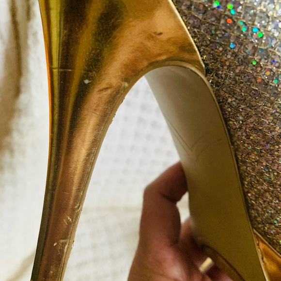 Enzo Angiolini Easully Silver Gold Formal Heels - Picture 6 of 13